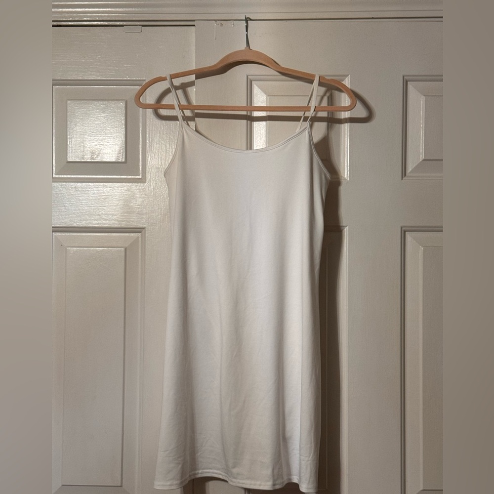 J.Crew White Active Dress S, Spaghetti Straps, NWT, Sporty and Stylish